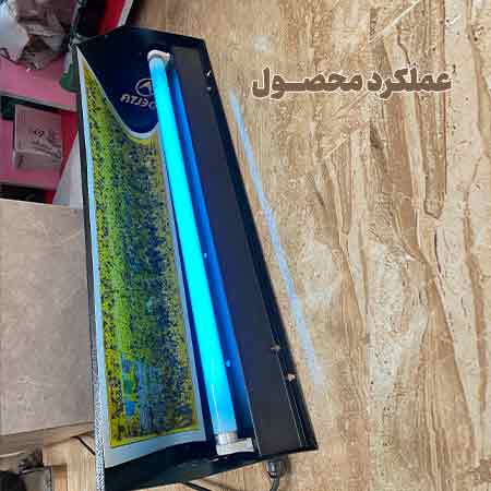 دستگاه حشره کش برقی با تله چسبی  deltrap مدل دیواری فلزی DF160